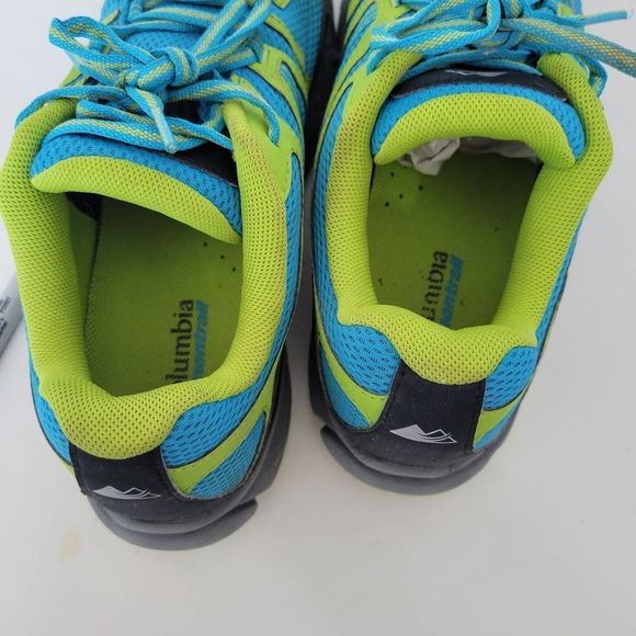 Columbia Men's Montrail Trail Running Shoes Blue & Green Size 9 - Picture 8 of 10